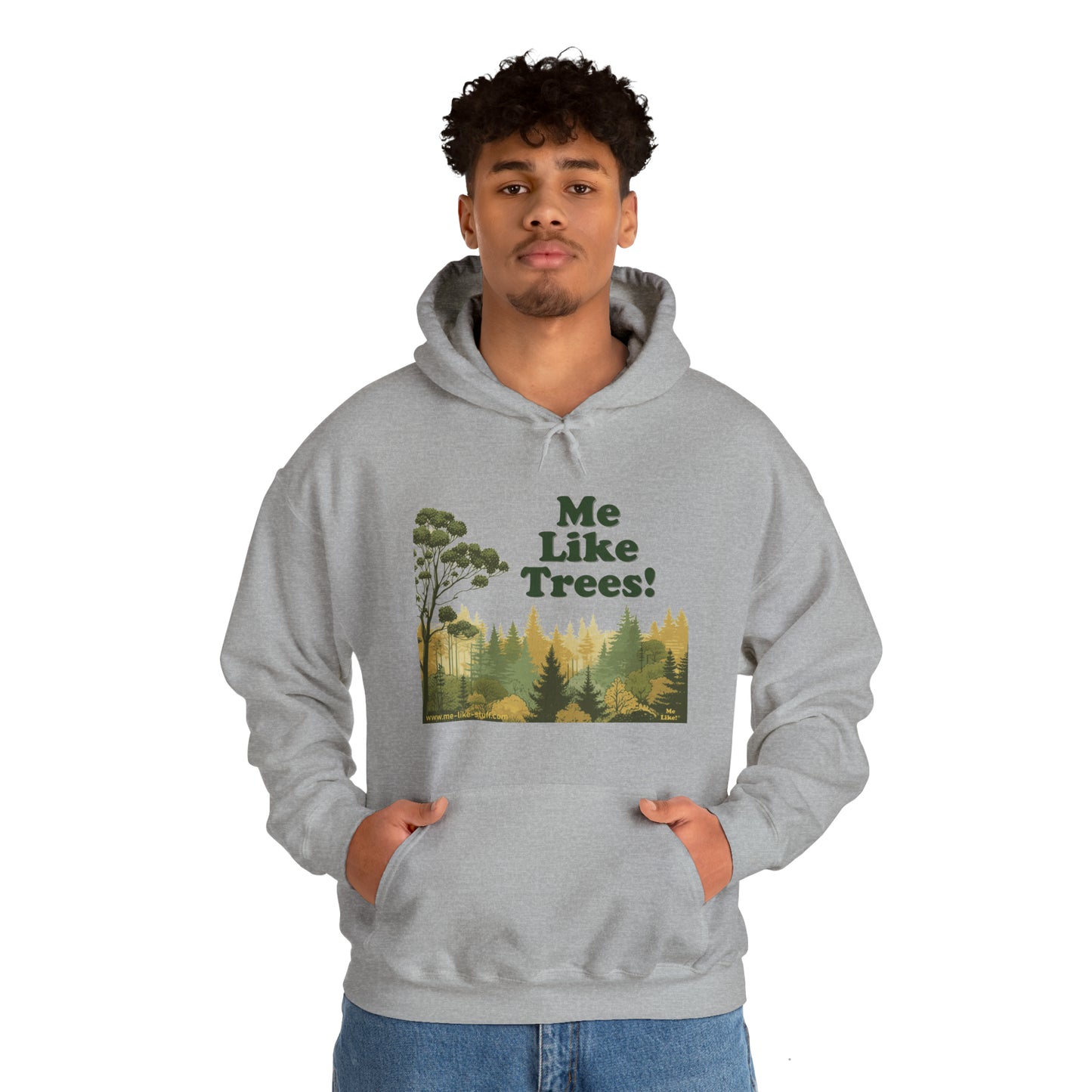 Unisex Heavy Blend™ Hooded Sweatshirt - Me Like Trees! (#1)
