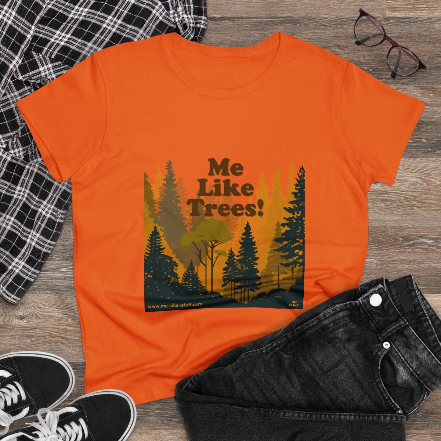 Women's Heavy Cotton Tee - Me Like Trees! (#3)