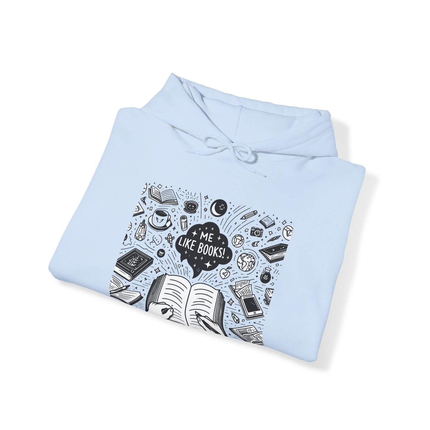 Me Like Books! - Unisex Heavy Blend™ Hooded Sweatshirt - (Books #3)