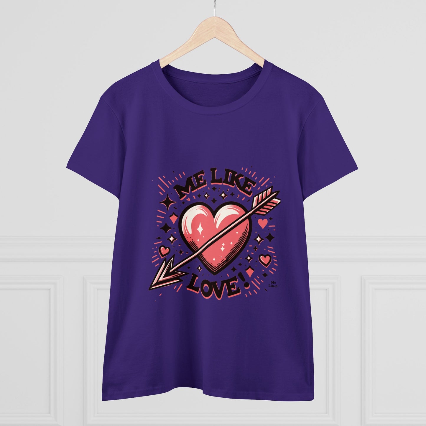 Me Like Love! - Women's Heavy Cotton Tee - (Love #2)