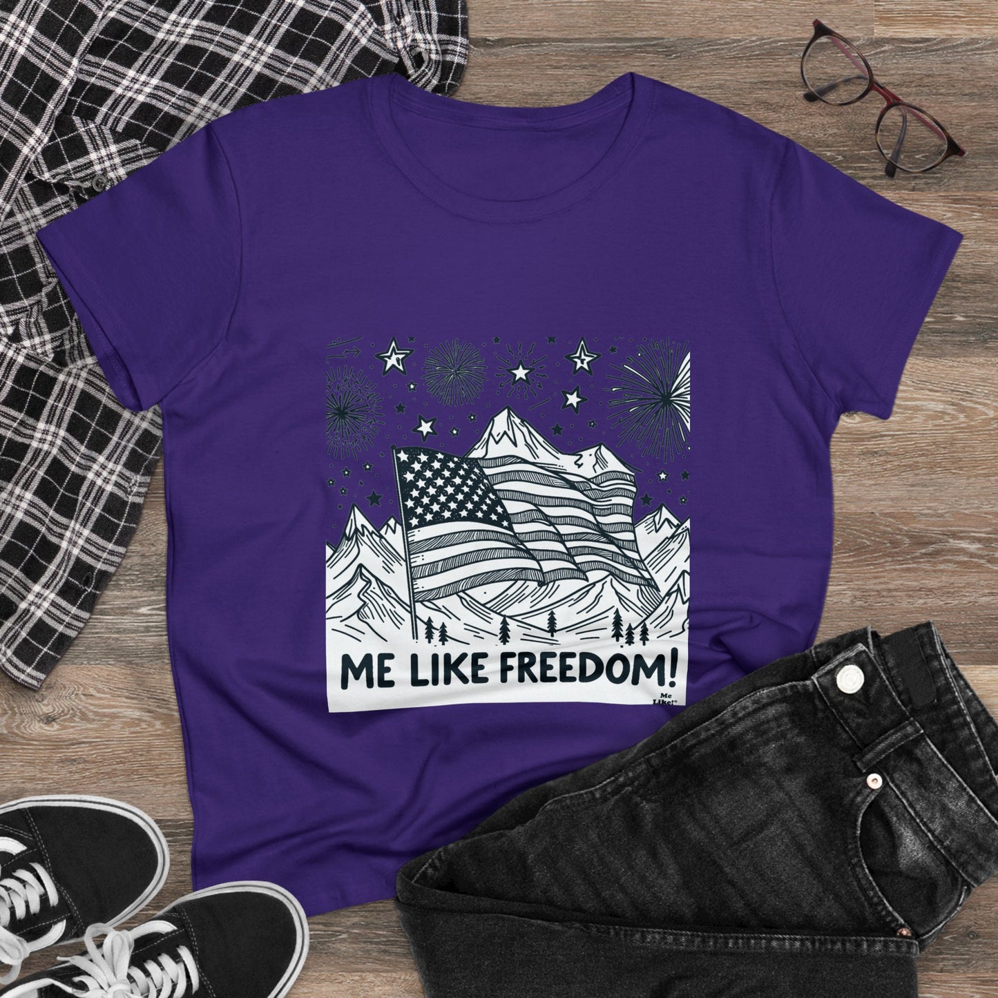 Me Like Freedom! - Women's Heavy Cotton Tee - (Freedom #5)