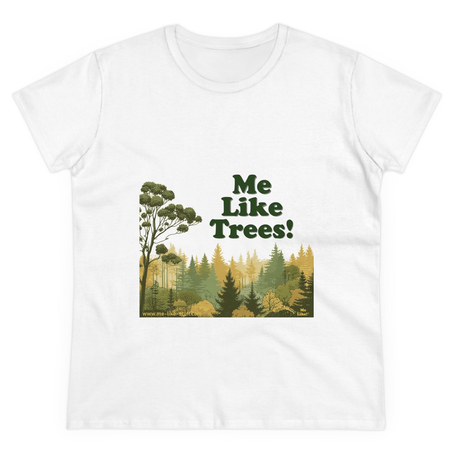 Women's Heavy Cotton Tee - Me Like Trees! (#1)