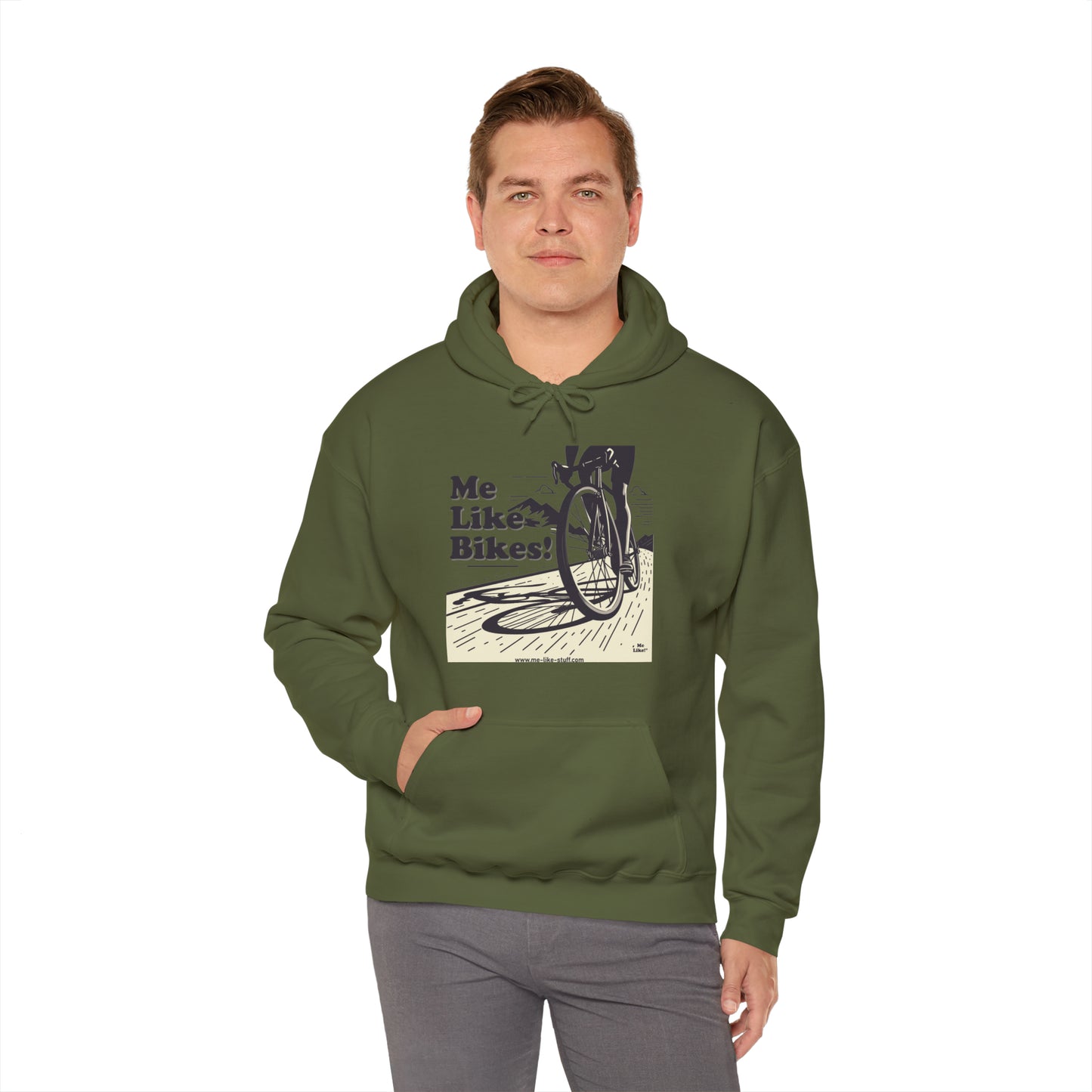 Unisex Heavy Blend™ Hooded Sweatshirt - Me Like Bikes! (RB #2)