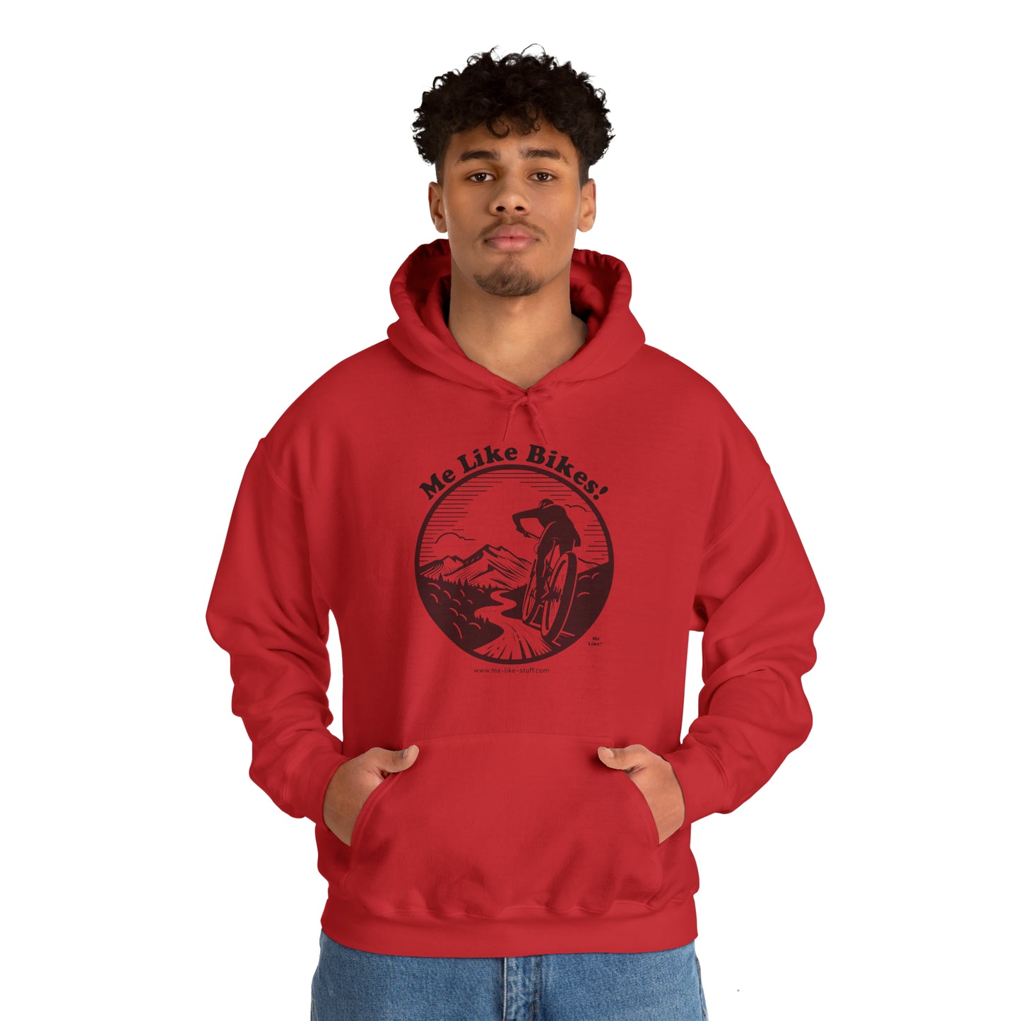Unisex Heavy Blend™ Hooded Sweatshirt - Me Like Bikes! (MB #1)