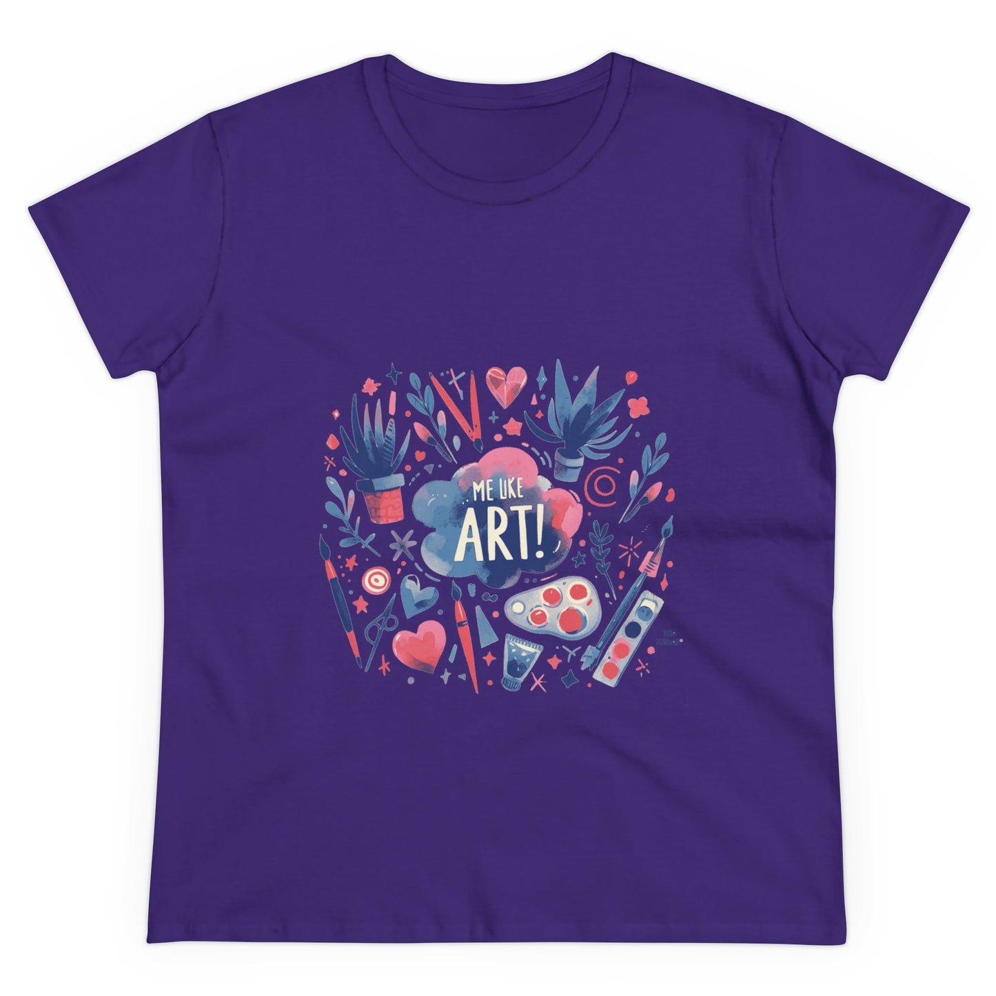 Me Like Art - Women's Heavy Cotton Tee - (Art #3)
