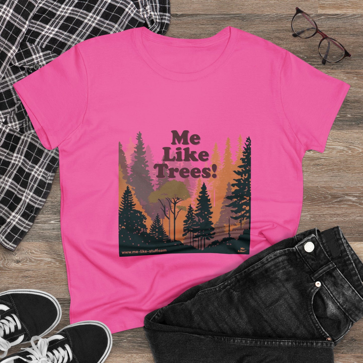 Women's Heavy Cotton Tee - Me Like Trees! (#3)