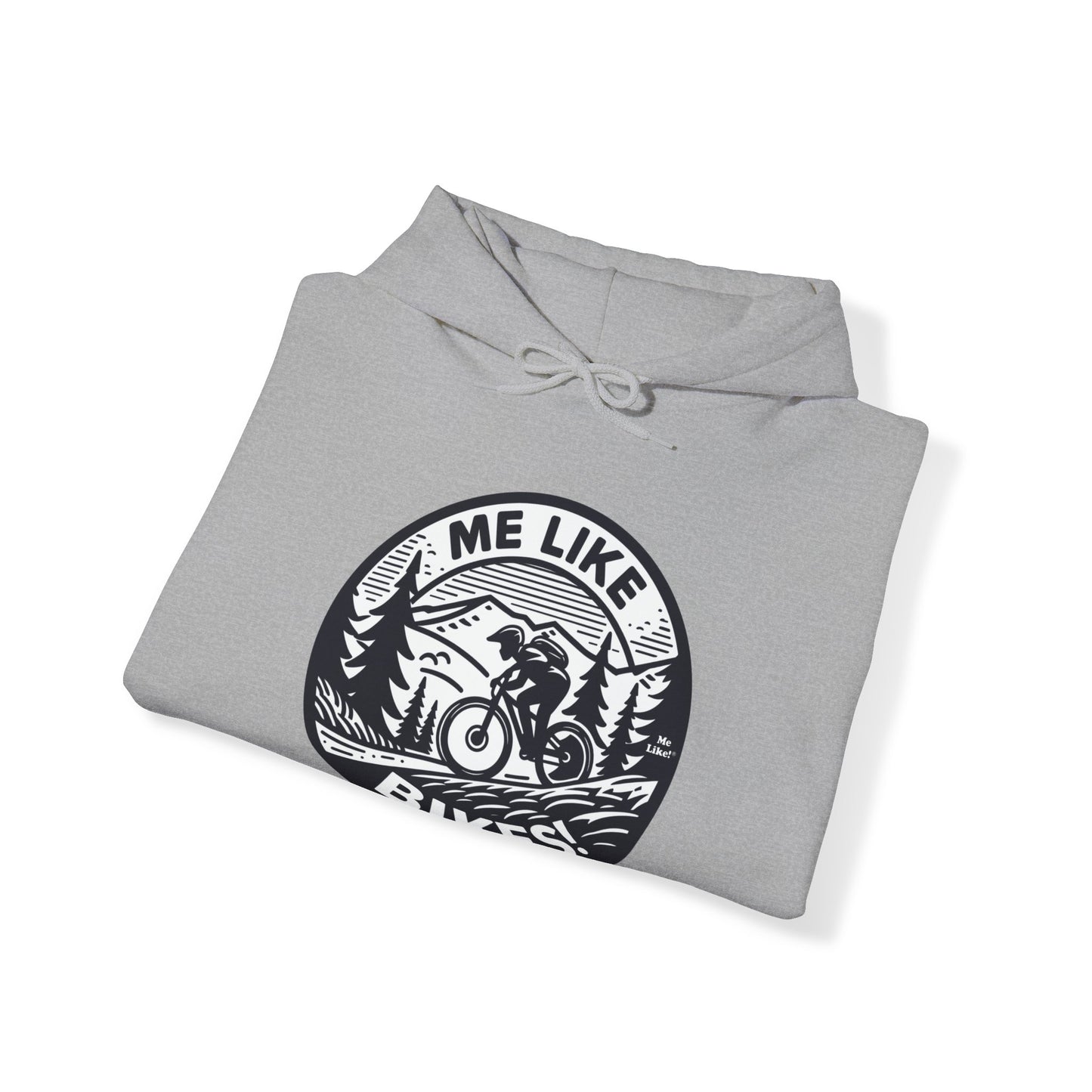 Me Like Bikes! - Unisex Heavy Blend™ Hooded Sweatshirt - (Mountain Bike #4)
