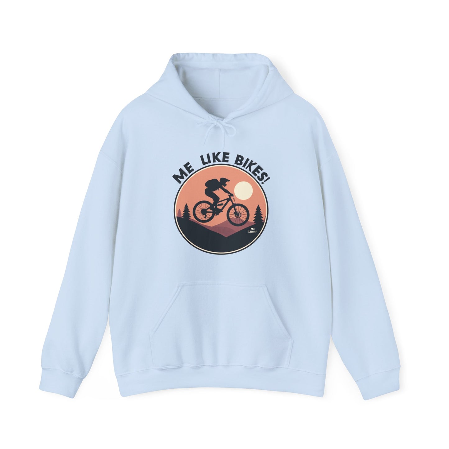 Me Like Bikes! - Unisex Heavy Blend™ Hooded Sweatshirt - (Mountain Bike #3)