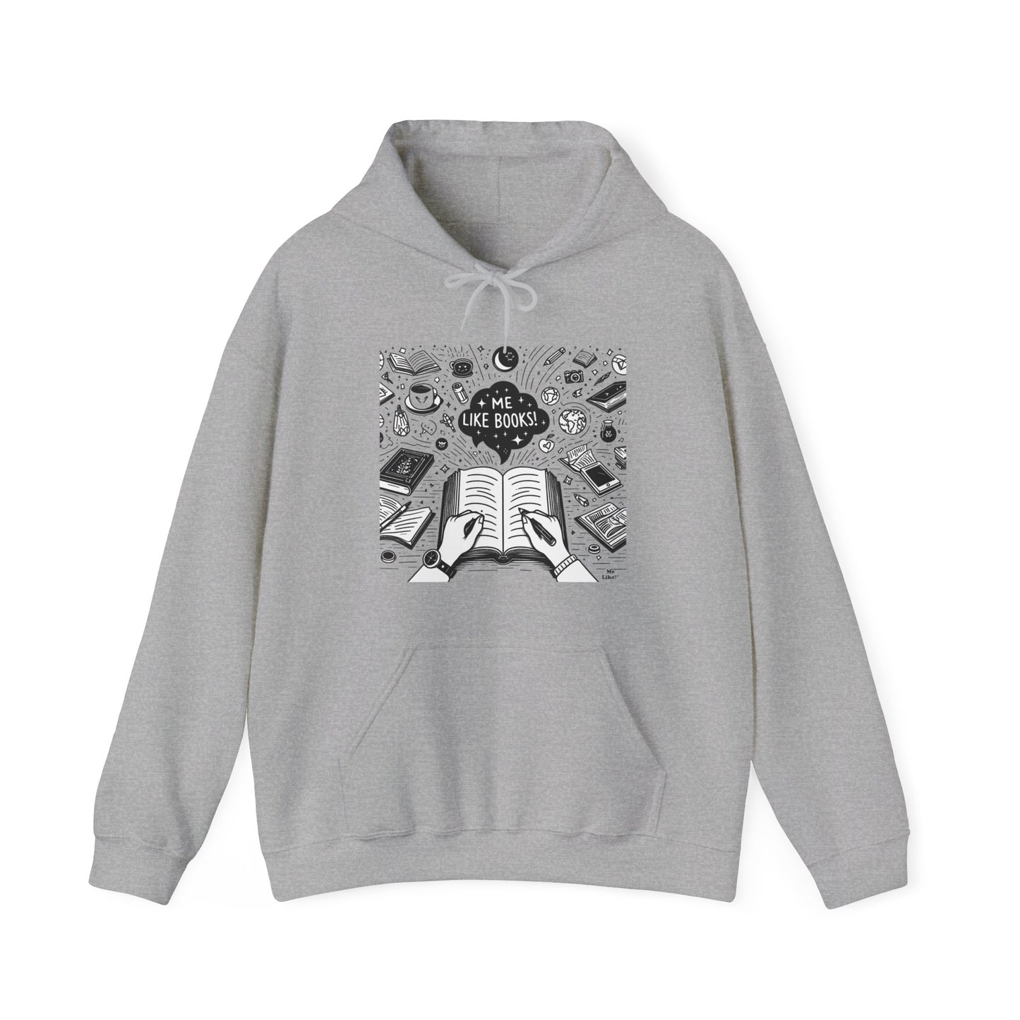 Me Like Books! - Unisex Heavy Blend™ Hooded Sweatshirt - (Books #3)