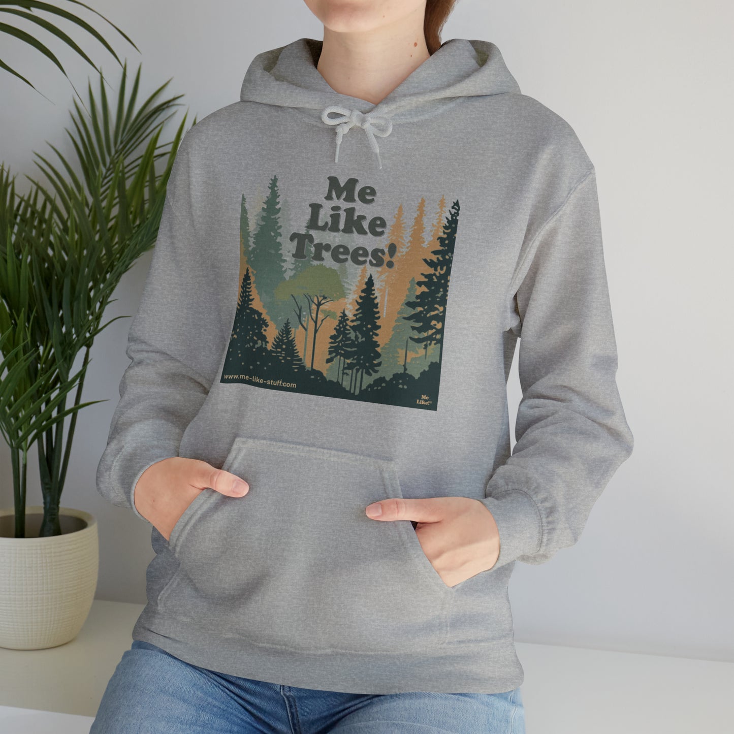 Unisex Heavy Blend™ Hooded Sweatshirt - Me Like Trees! (#3)