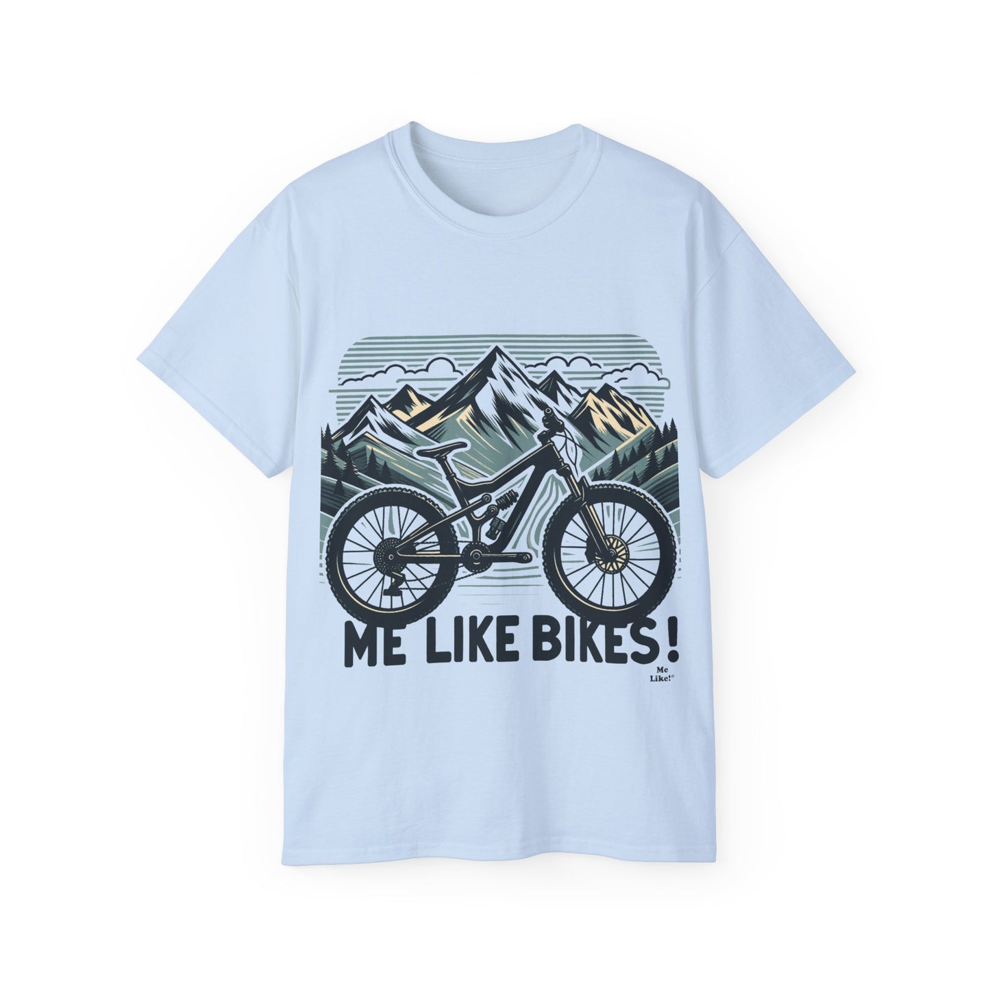 Me Like Bikes! - Unisex Ultra Cotton Tee - (Mountain Bike #5)