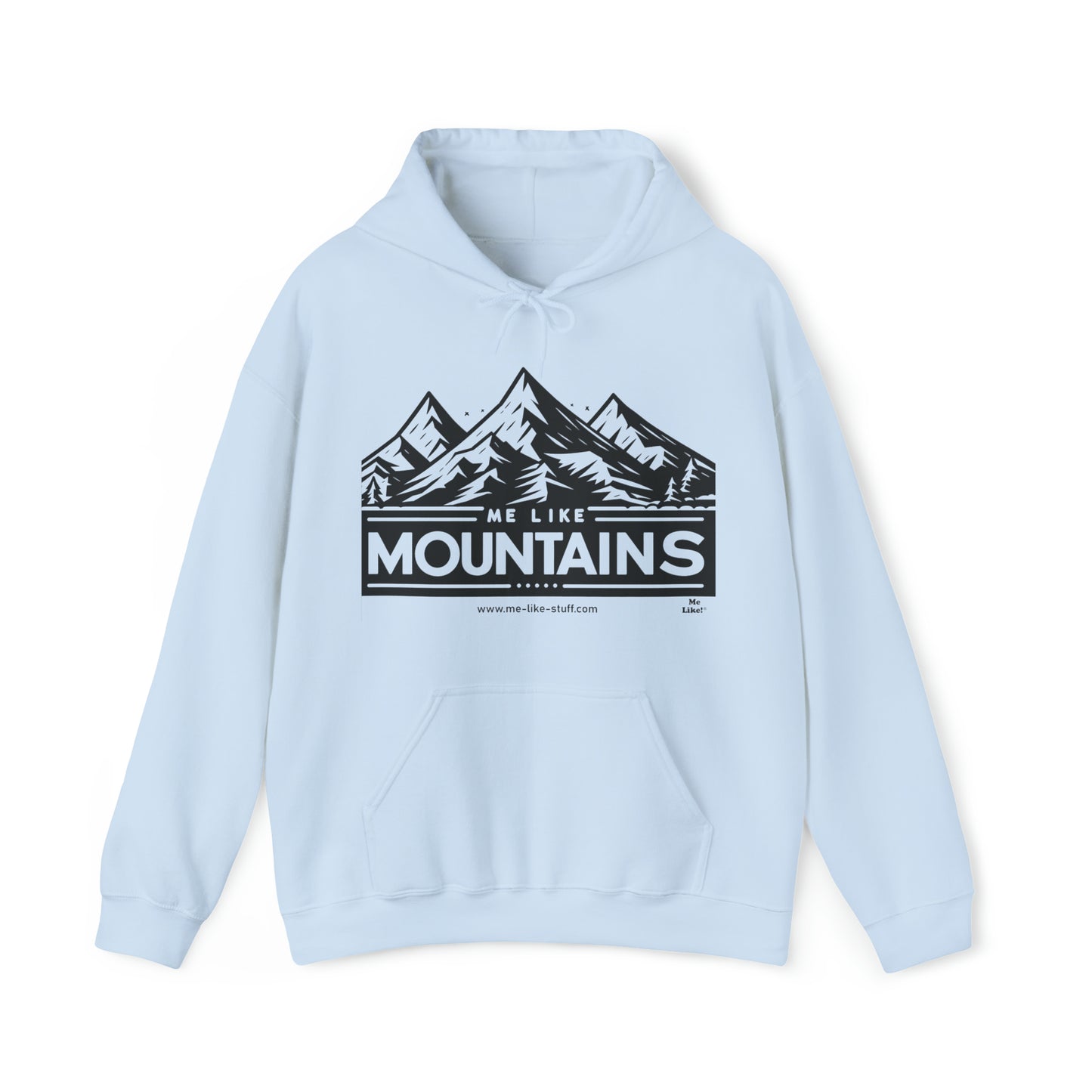 Unisex Heavy Blend™ Hooded Sweatshirt - Me Like Mountains! (#1)