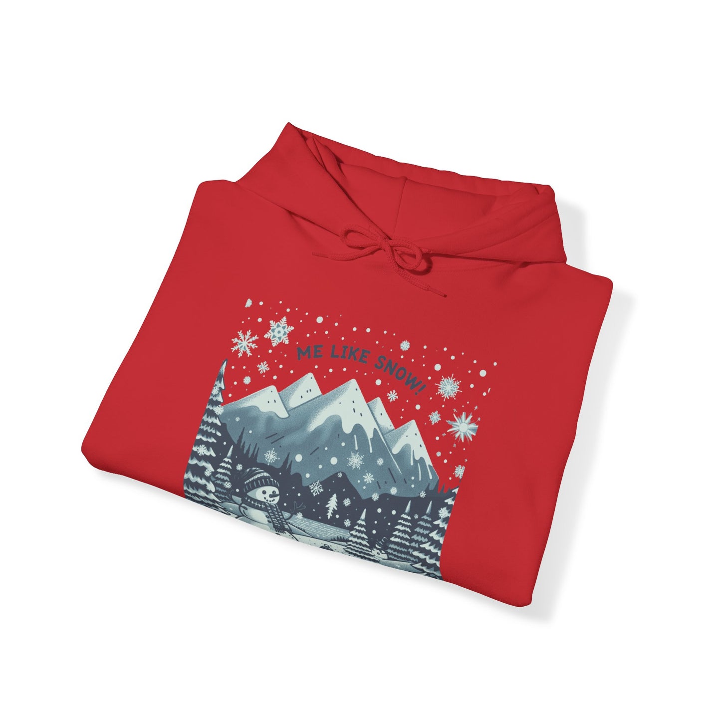 Me Like Snow! - Unisex Heavy Blend™ Hooded Sweatshirt - (Snowman #1)