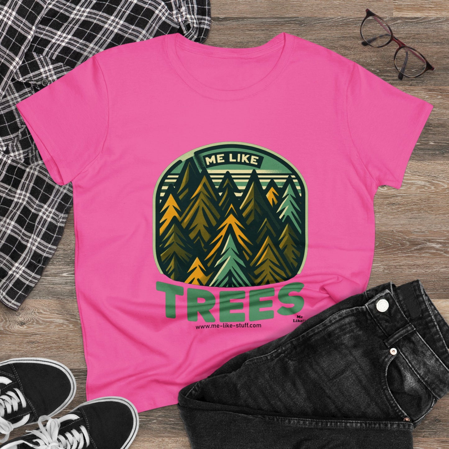 Women's Heavy Cotton Tee - Me Like Trees! (#4)