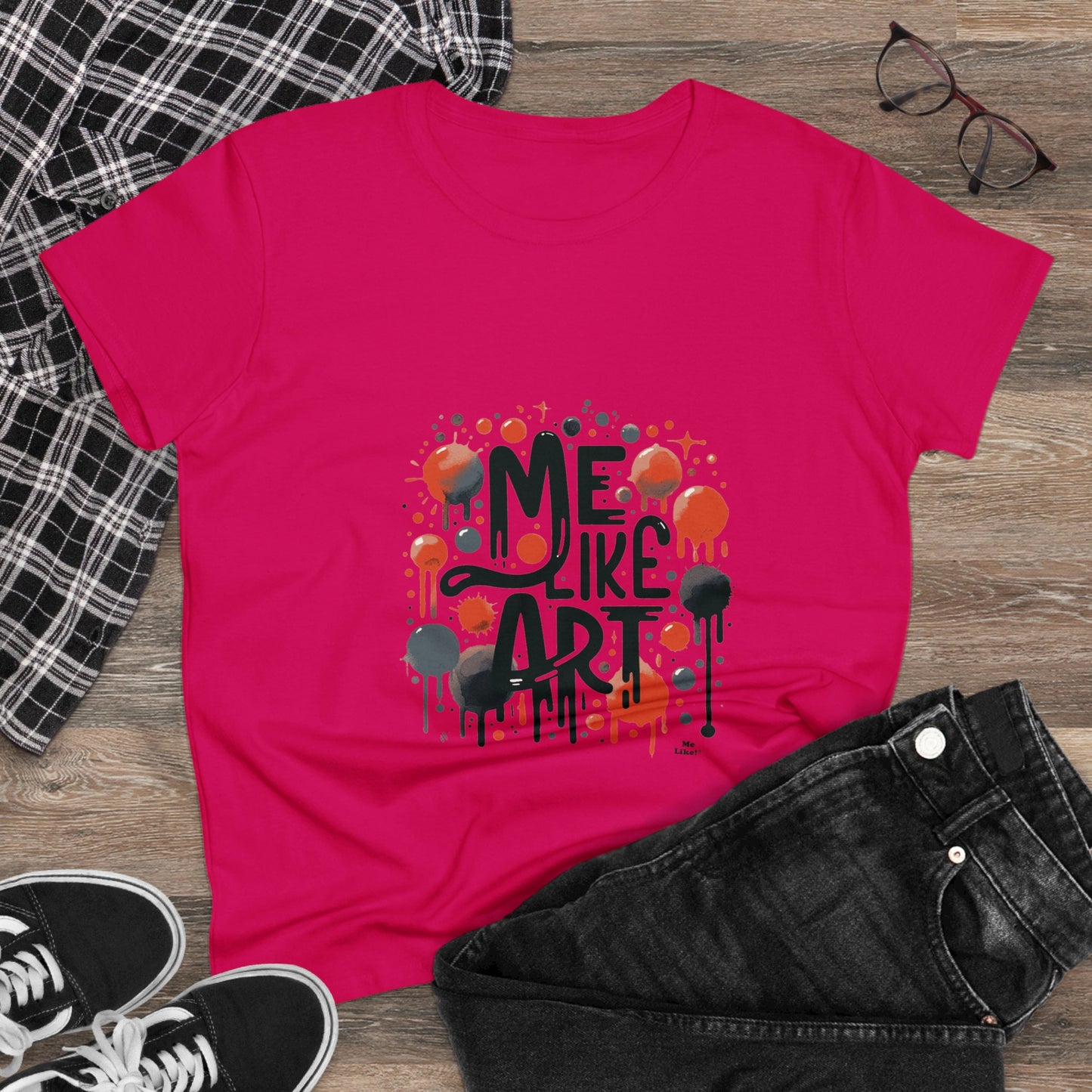 Me Like Art - Women's Heavy Cotton Tee - (Art #2)
