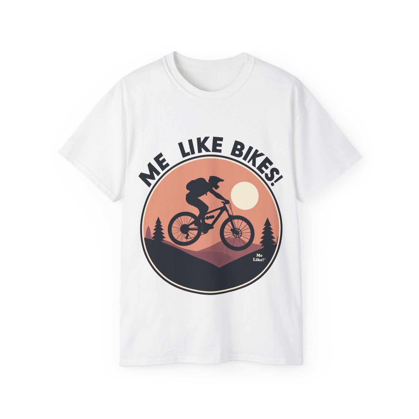 Me Like Bikes! - Unisex Ultra Cotton Tee - (Mountain Bike #3)