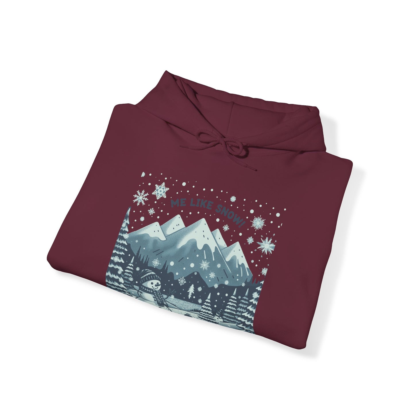 Me Like Snow! - Unisex Heavy Blend™ Hooded Sweatshirt - (Snowman #1)