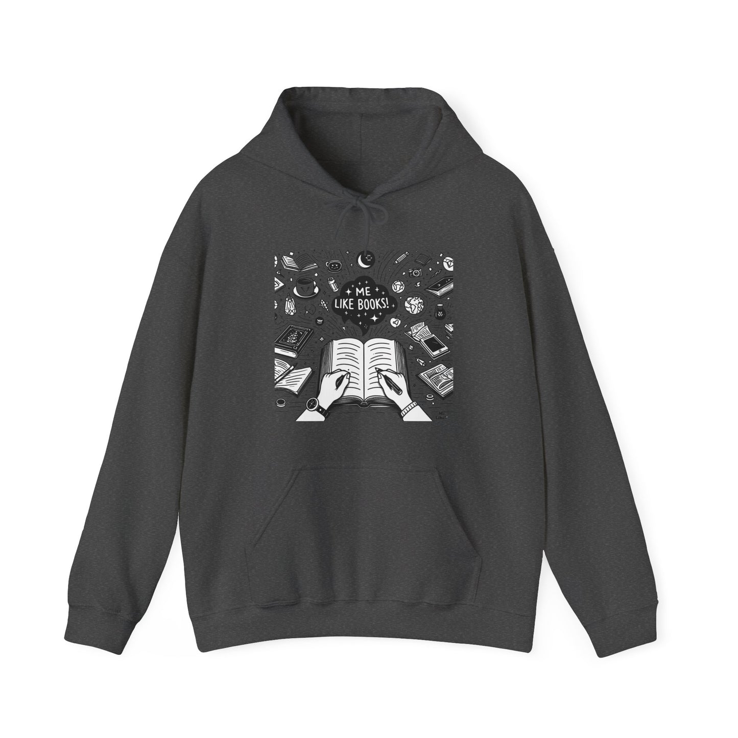 Me Like Books! - Unisex Heavy Blend™ Hooded Sweatshirt - (Books #3)