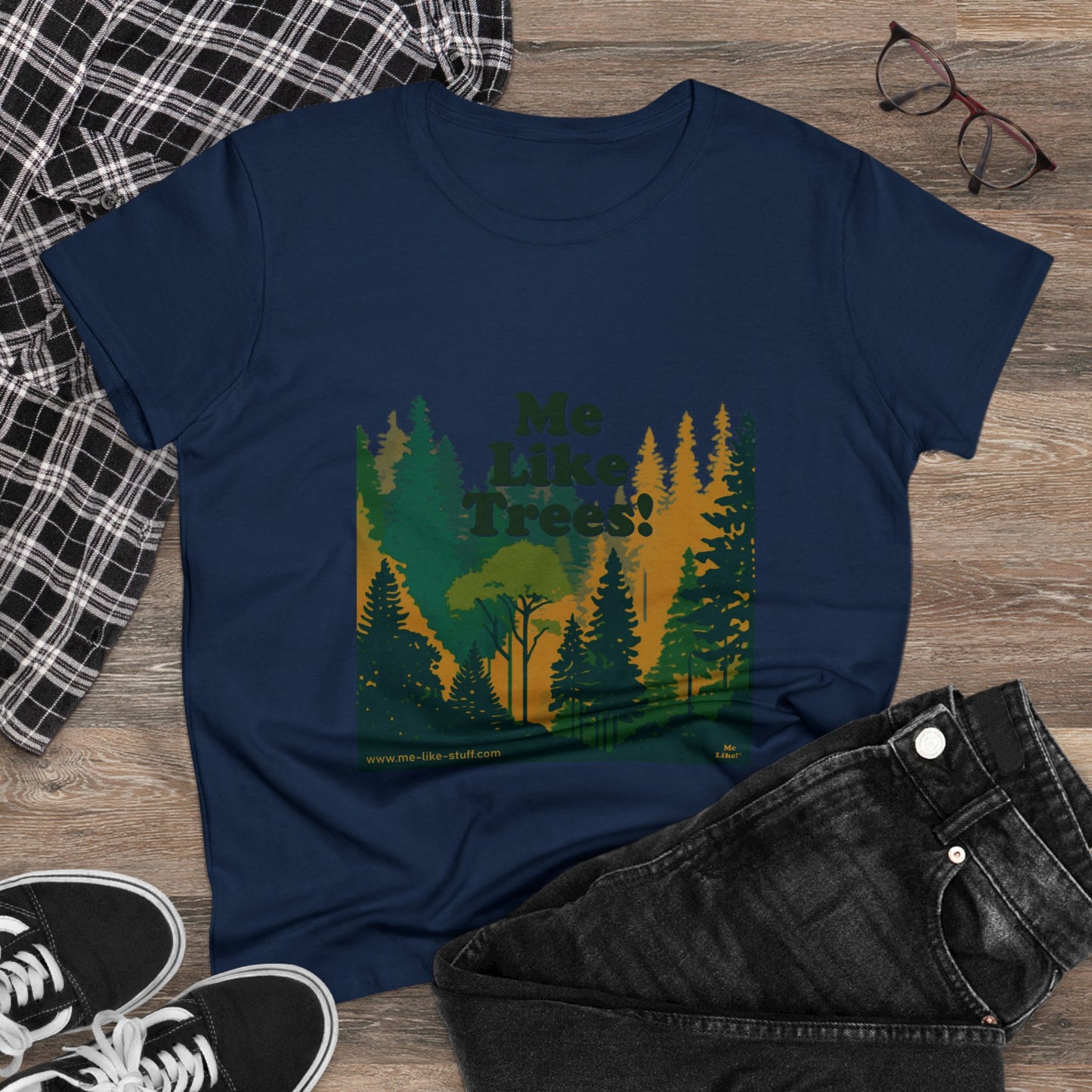 Women's Heavy Cotton Tee - Me Like Trees! (#3)