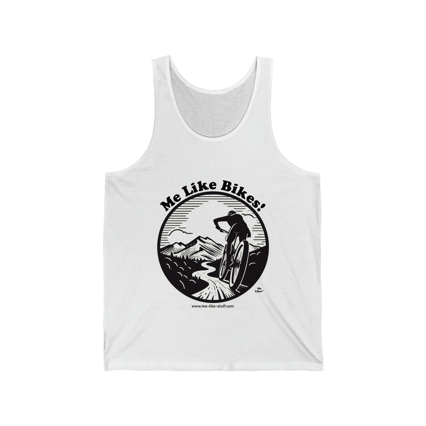 Unisex Jersey Tank - Me Like Bikes! (MB #1)