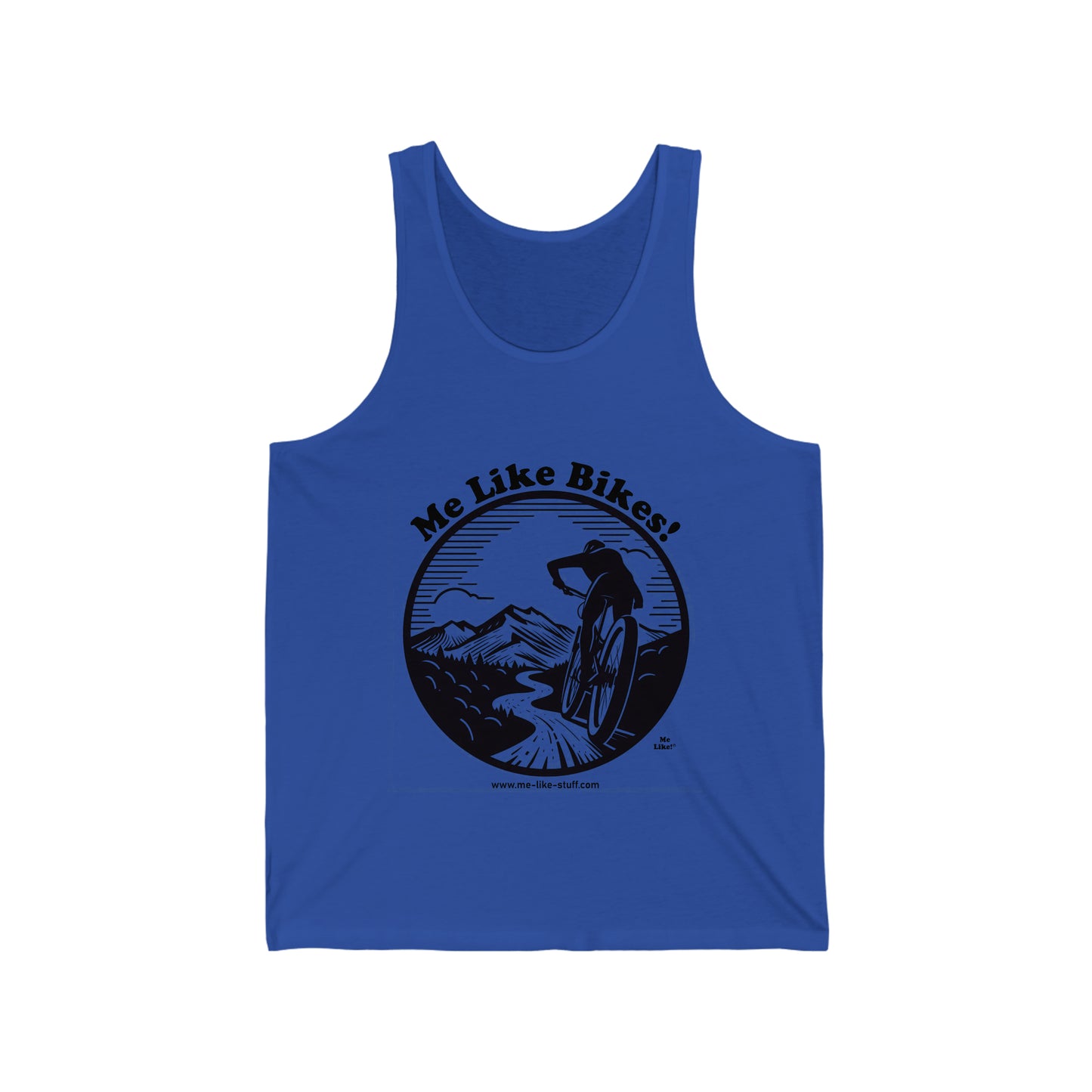 Unisex Jersey Tank - Me Like Bikes! (MB #1)