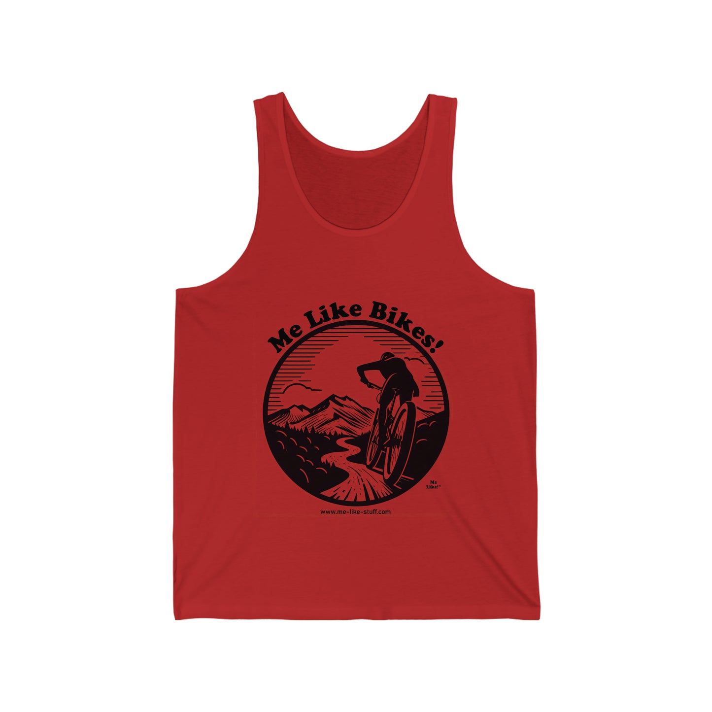 Unisex Jersey Tank - Me Like Bikes! (MB #1)
