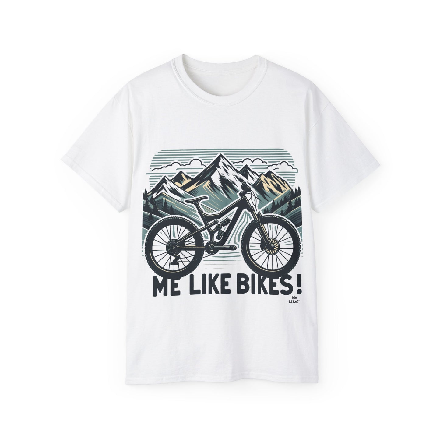 Me Like Bikes! - Unisex Ultra Cotton Tee - (Mountain Bike #5)