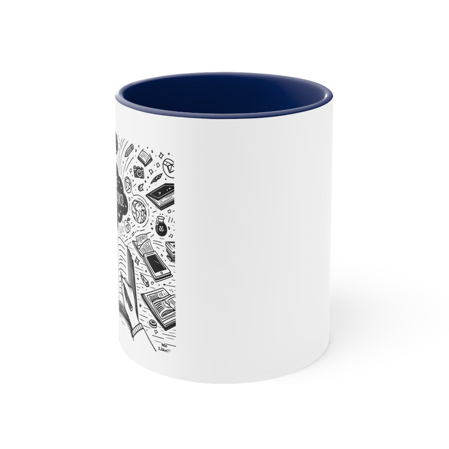 Me Like Books! - Accent Coffee Mug, 11oz - (Books #3)
