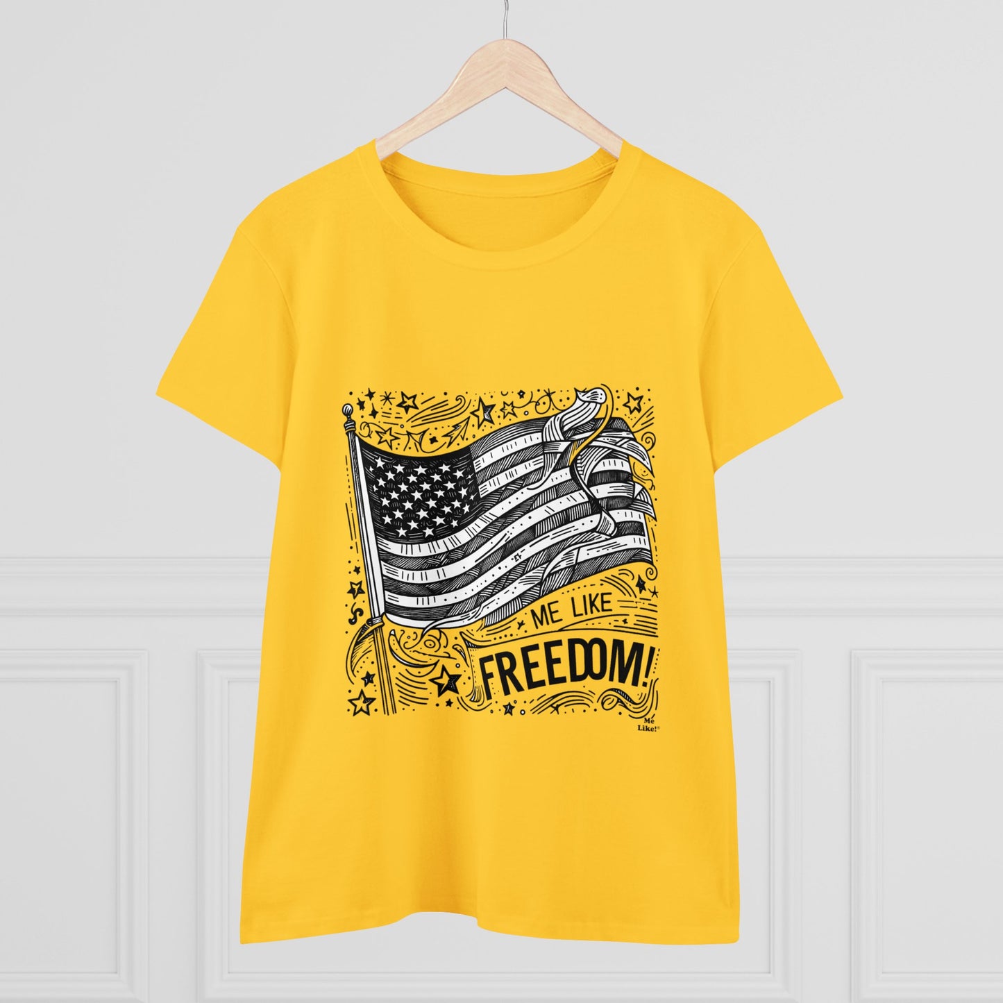 Me Like Freedom! - Women's Heavy Cotton Tee - (Freedom #1)