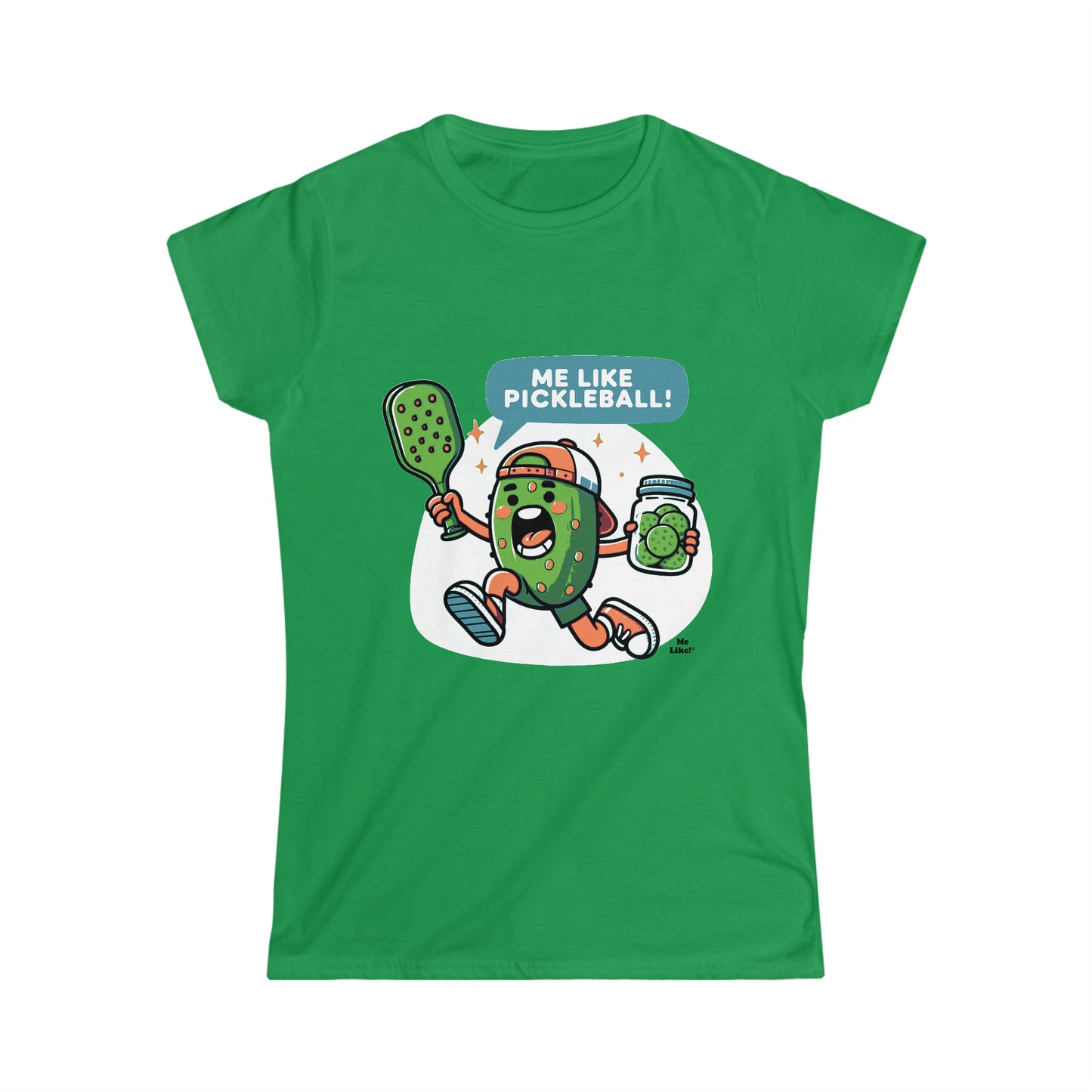 Me Like Pickleball! - Women's Softstyle Tee - (Pickleball #2)
