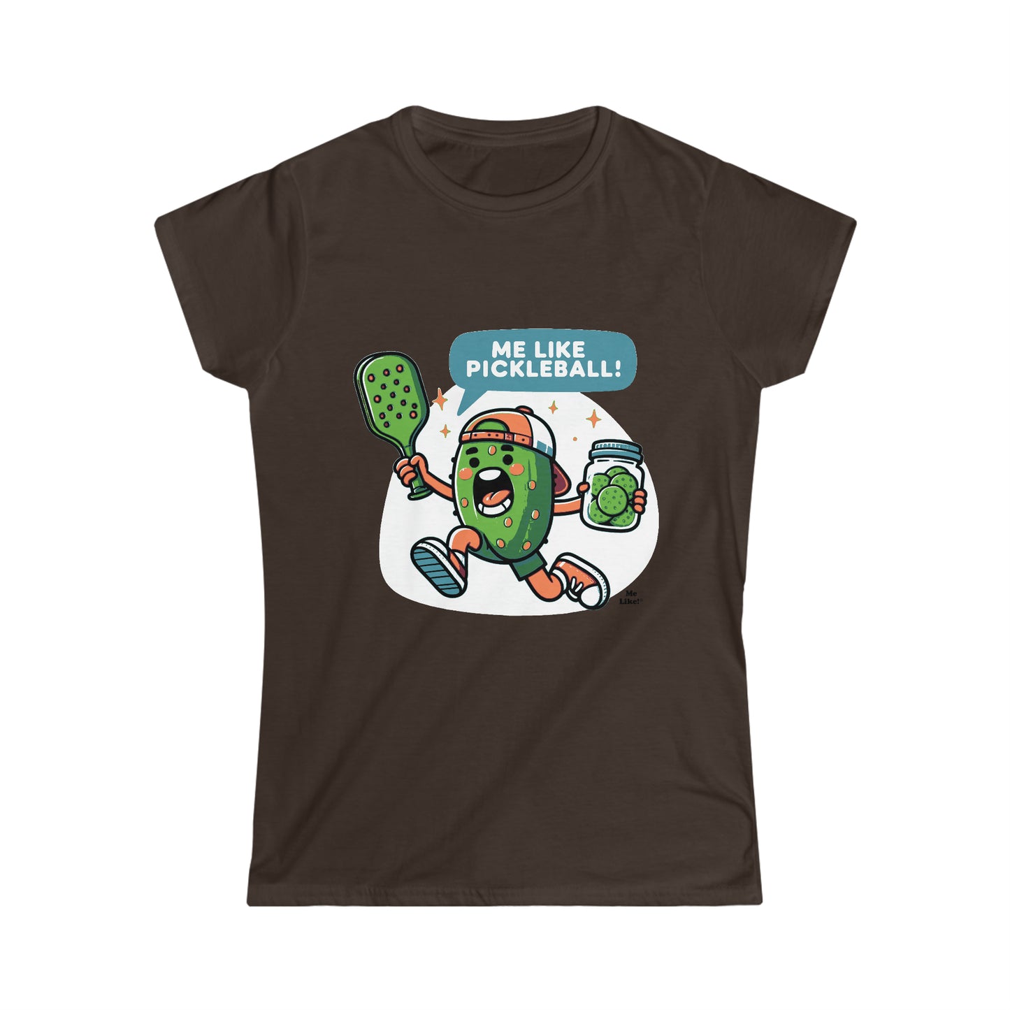 Me Like Pickleball! - Women's Softstyle Tee - (Pickleball #2)