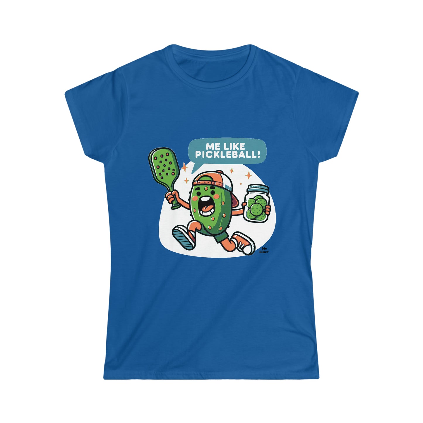Me Like Pickleball! - Women's Softstyle Tee - (Pickleball #2)