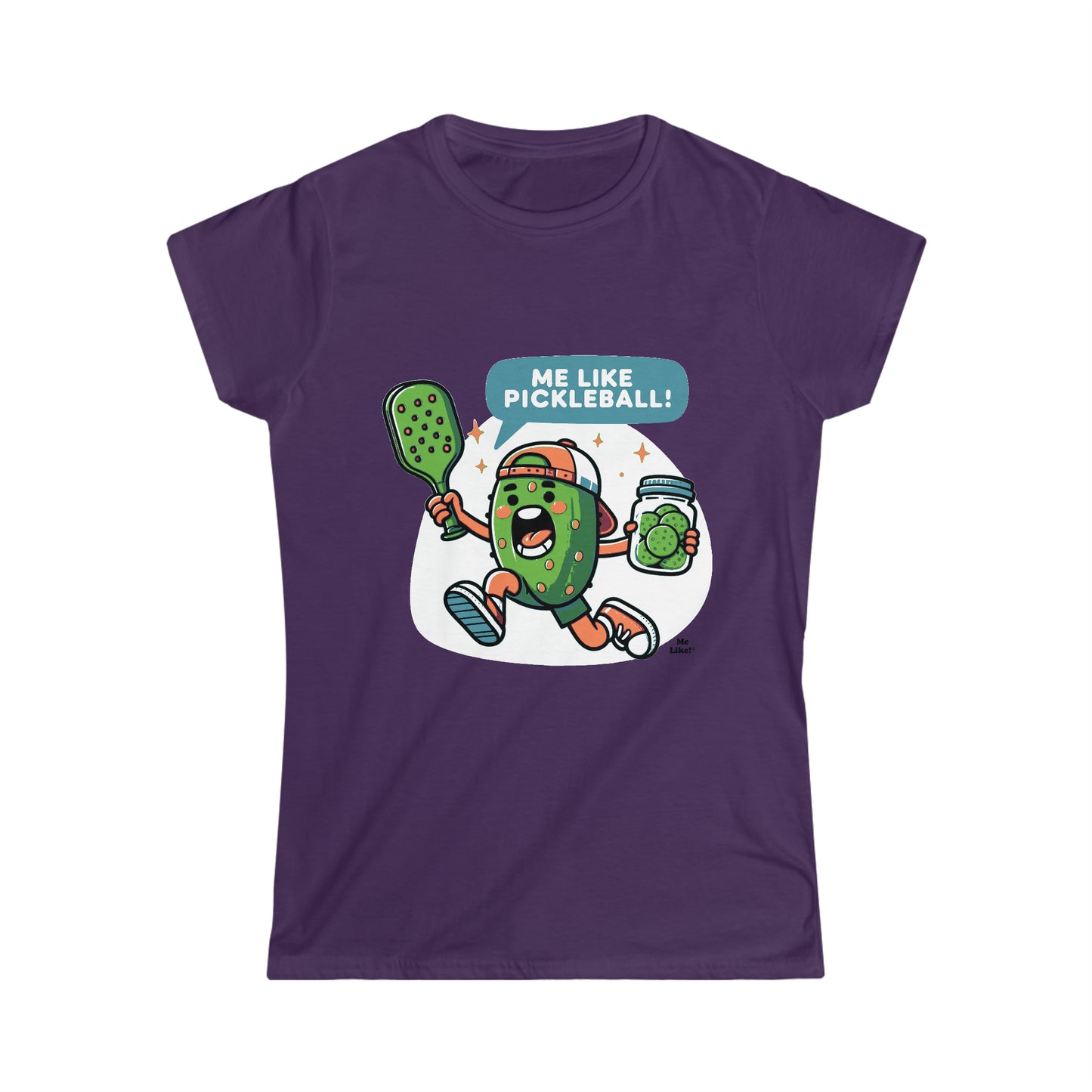 Me Like Pickleball! - Women's Softstyle Tee - (Pickleball #2)