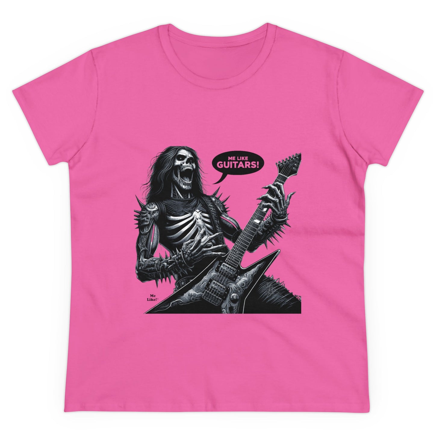 Me Like Guitars! - Women's Cotton Tee - Heavy Metal #4
