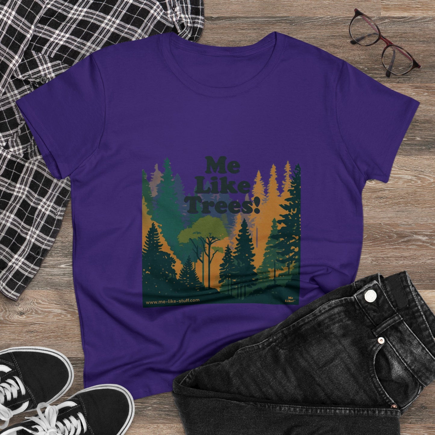 Women's Heavy Cotton Tee - Me Like Trees! (#3)