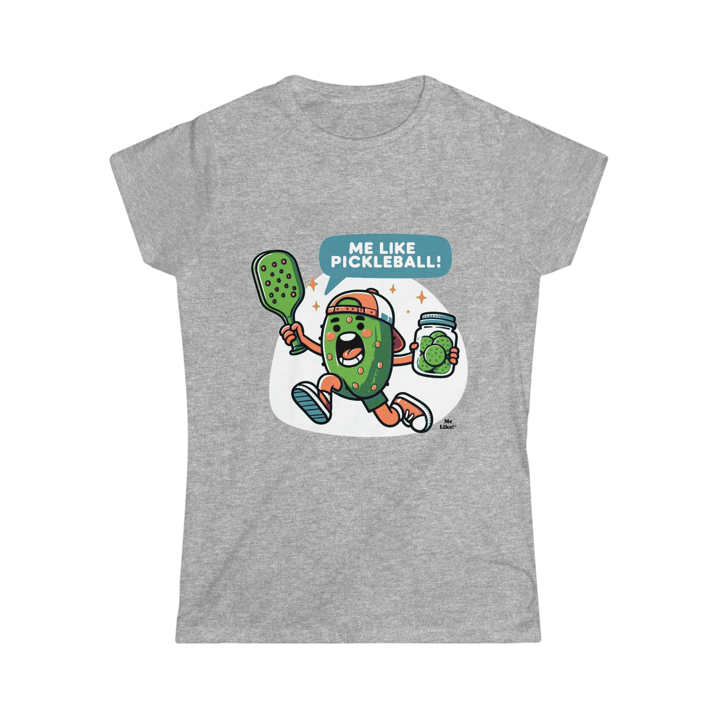Me Like Pickleball! - Women's Softstyle Tee - (Pickleball #2)