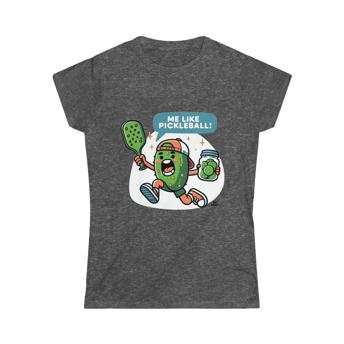 Me Like Pickleball! - Women's Softstyle Tee - (Pickleball #2)