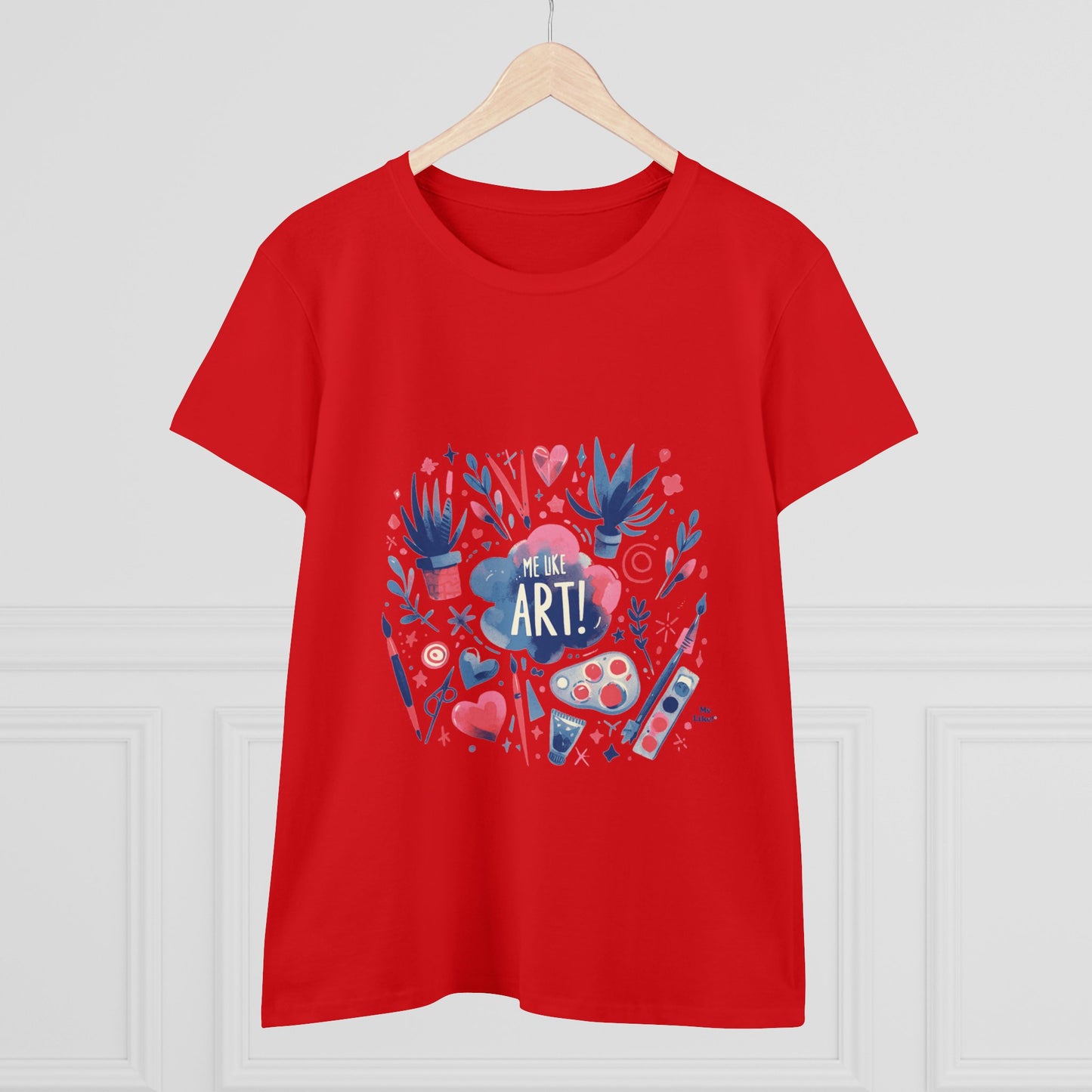 Me Like Art - Women's Heavy Cotton Tee - (Art #3)