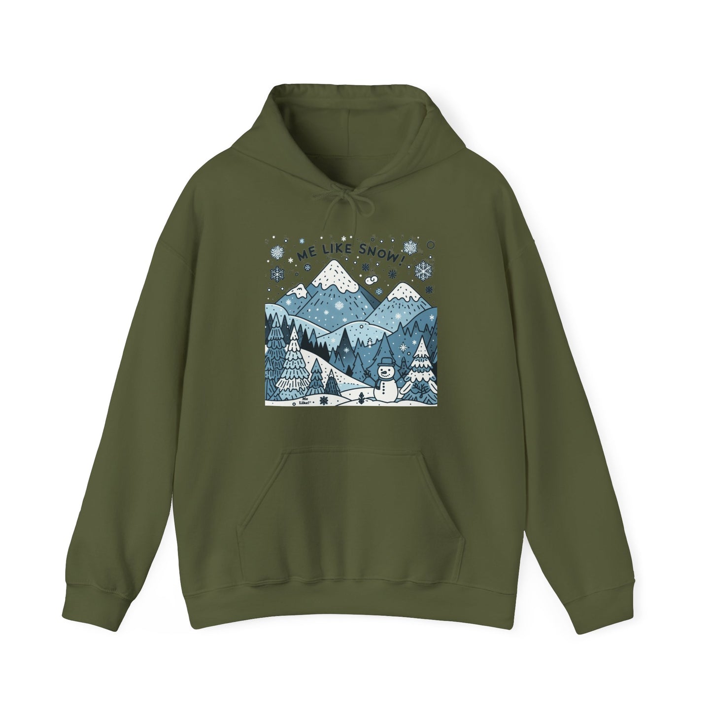 Me Like Snow! - Unisex Heavy Blend™ Hooded Sweatshirt - (Snowman #2)