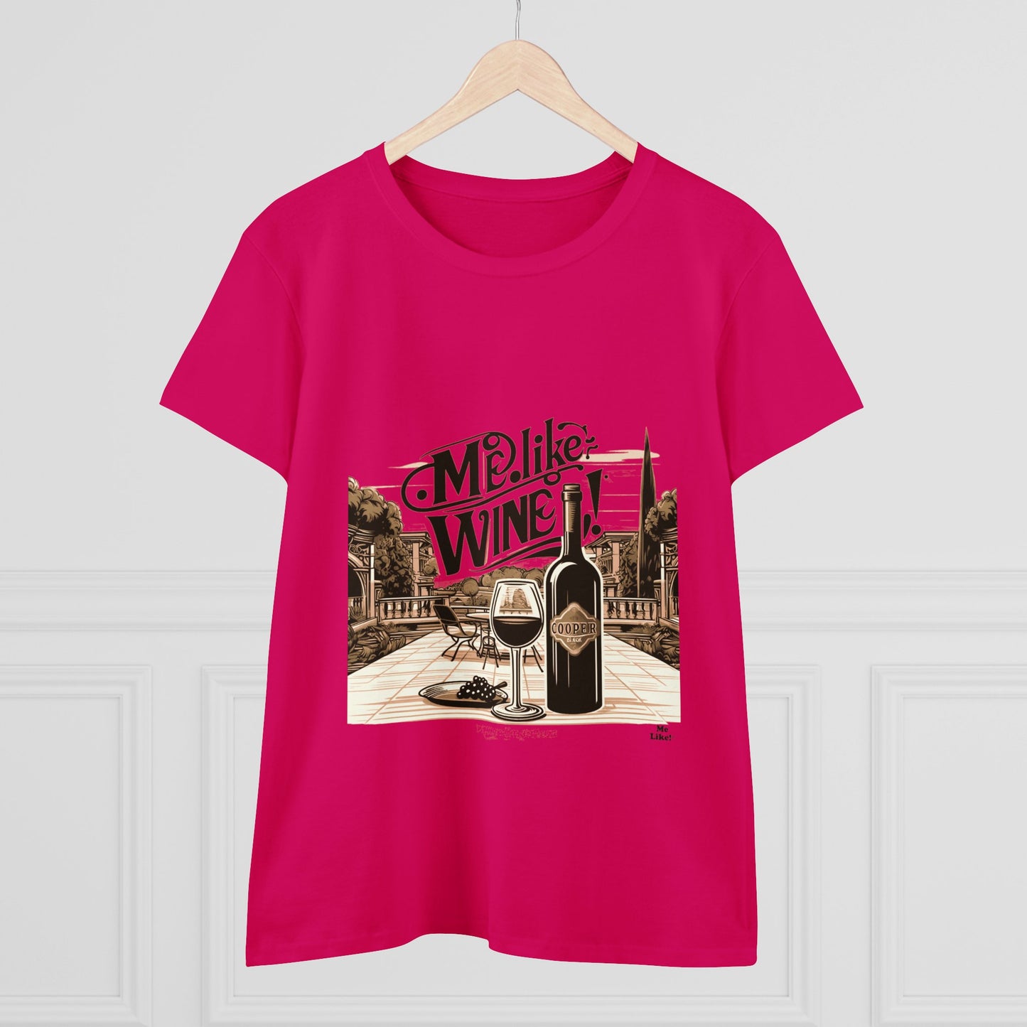 Women's Heavy Cotton Tee - Me Like Wine! (#4)