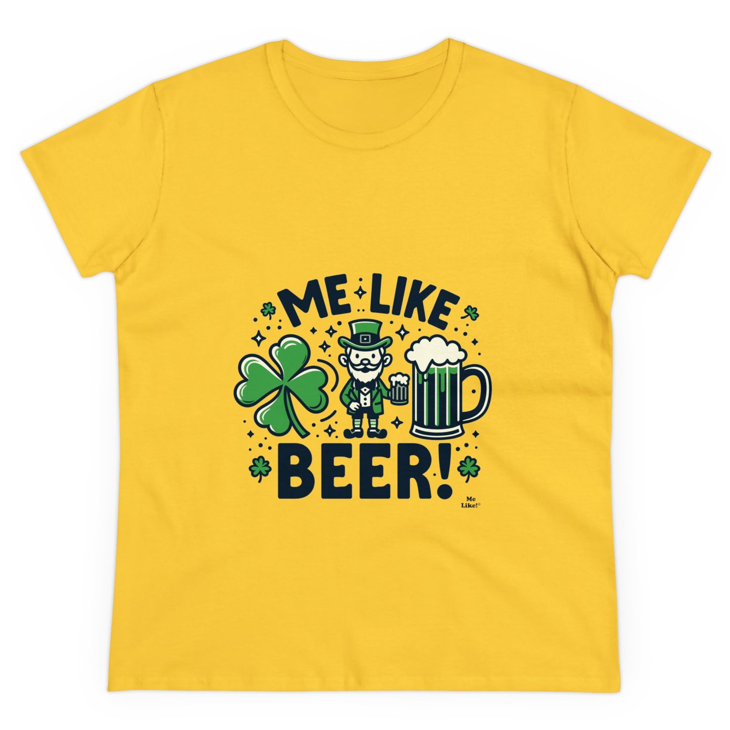 Me Like Beer! - Women's Heavy Cotton Tee - (St. Patrick's Day #2)
