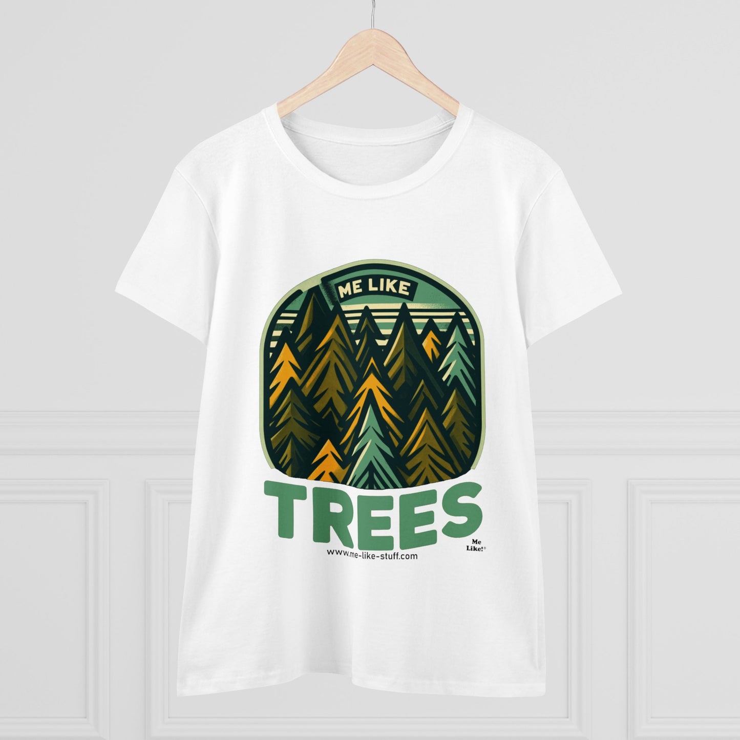 Women's Heavy Cotton Tee - Me Like Trees! (#4)