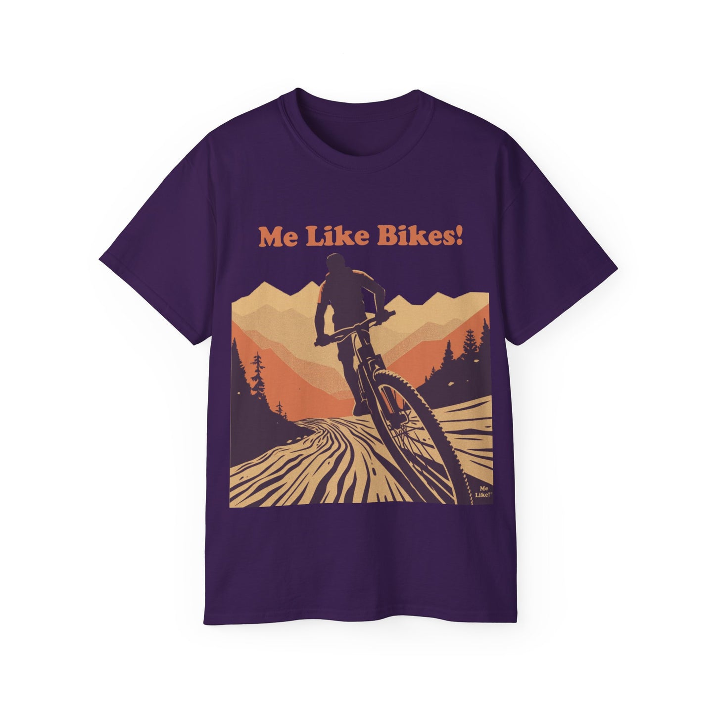 Unisex Ultra Cotton Tee - Me Like Bikes! (Mountain Bikes #2)