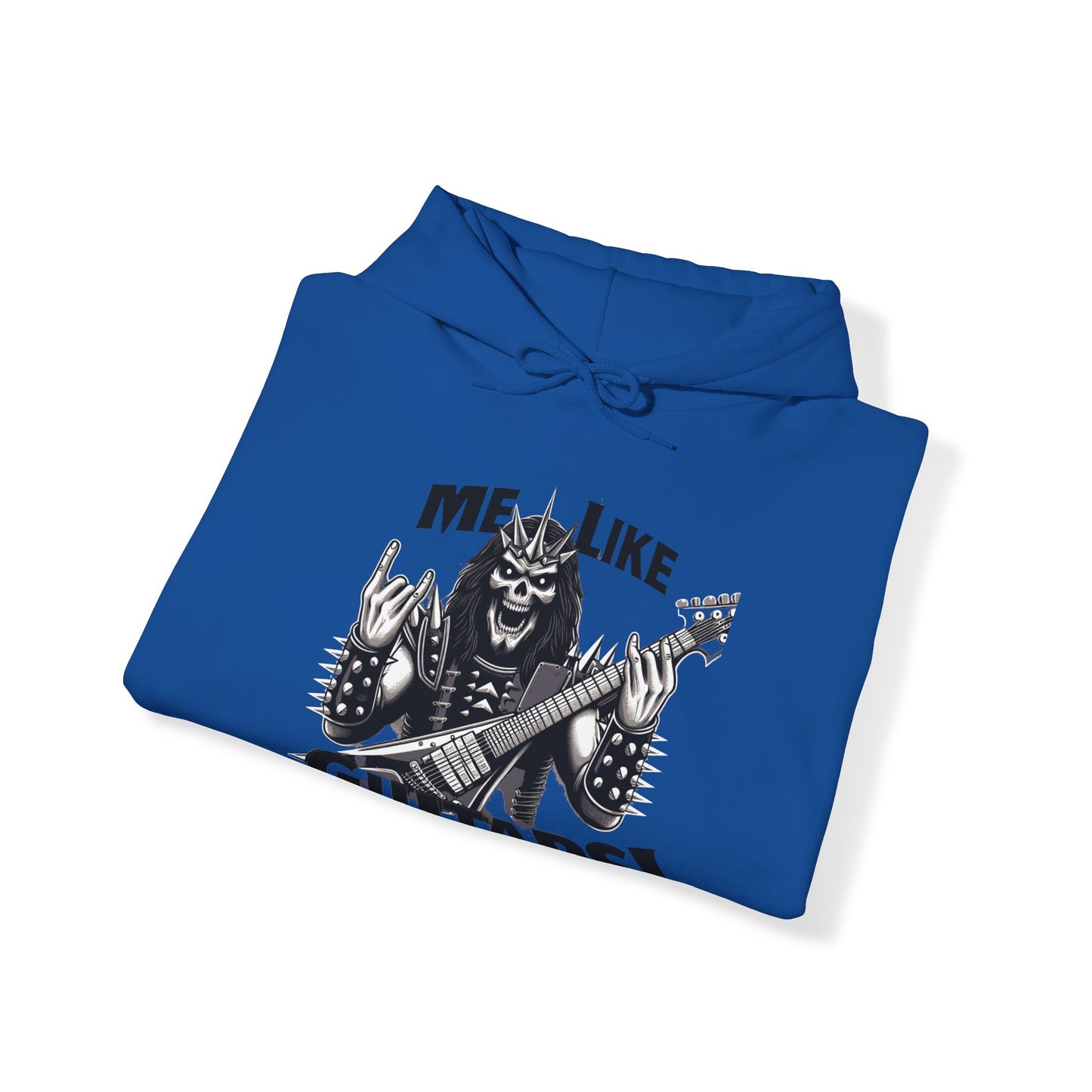 Me Like Guitars! - Unisex Hooded Sweatshirt - Heavy Metal #1