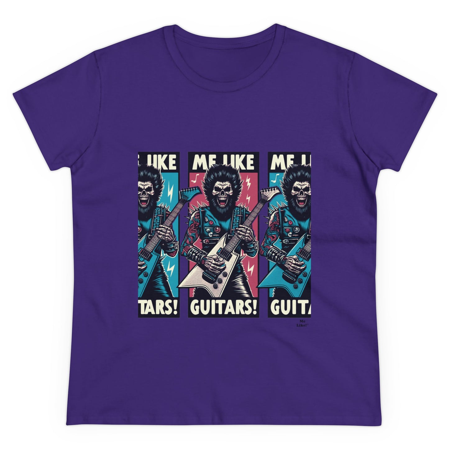 Me Like Guitars! - Women's Cotton Tee - Heavy Metal #3