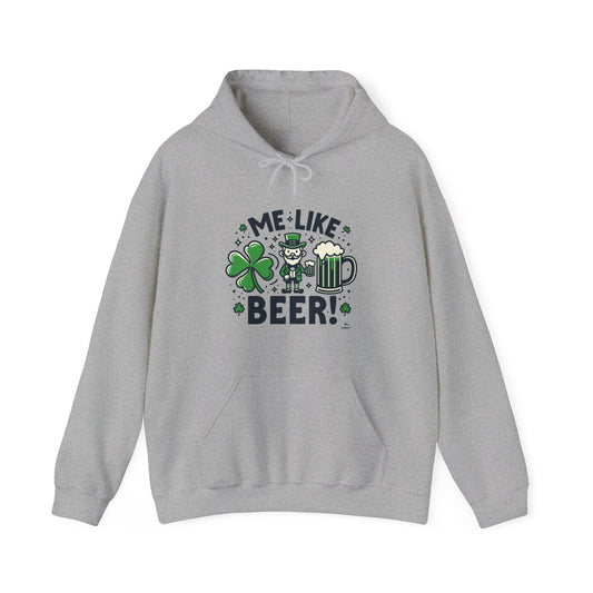 Me Like Beer! - Unisex Heavy Blend™ Hooded Sweatshirt - (St. Patrick's Day #2)