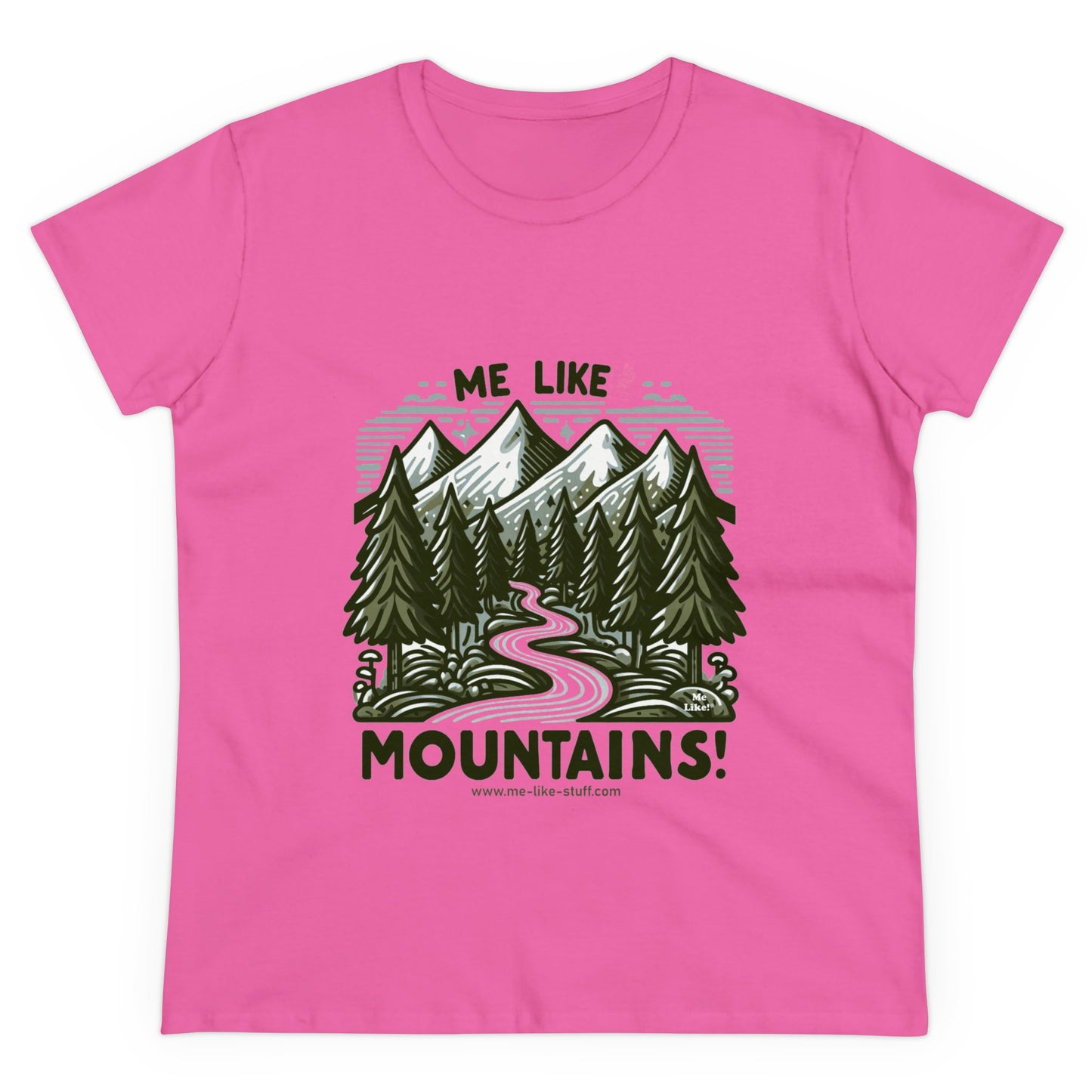 Me Like Mountains! - Women's Heavy Cotton Tee - (#4)