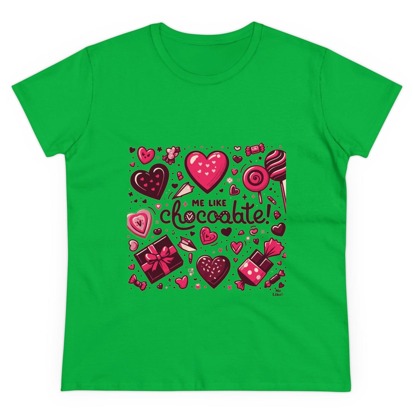 Me Like Chocolate! - Women's Heavy Cotton Tee - (Chocolate #1)