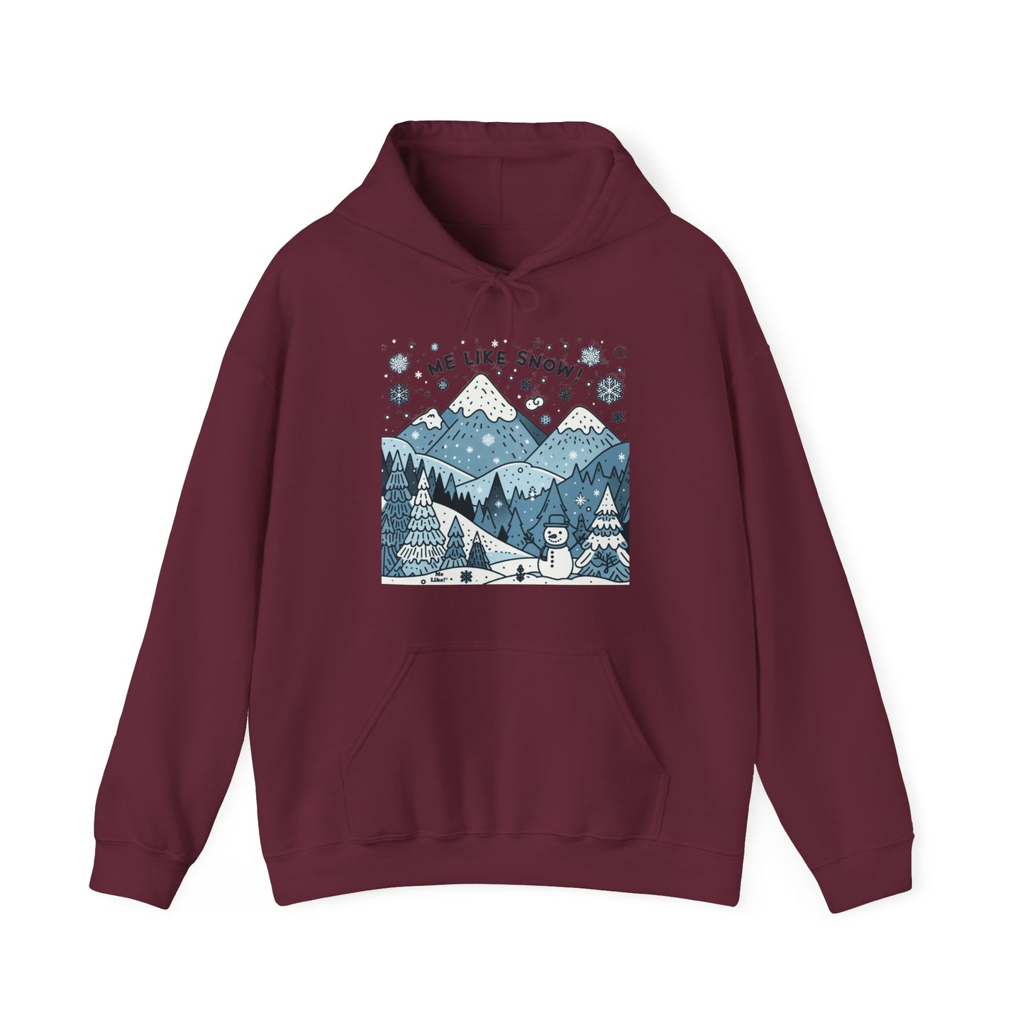 Me Like Snow! - Unisex Heavy Blend™ Hooded Sweatshirt - (Snowman #2)