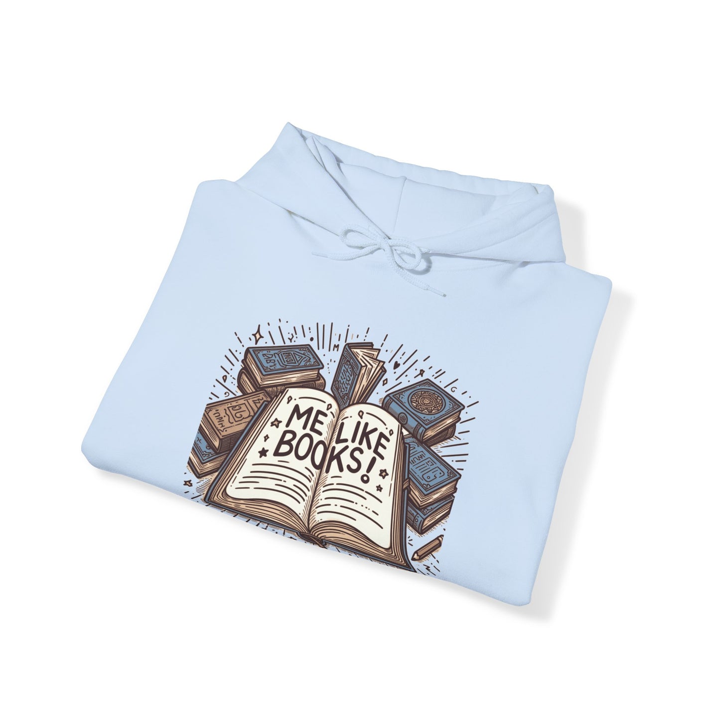 Me Like Books! - Unisex Heavy Blend™ Hooded Sweatshirt - (Books #1)